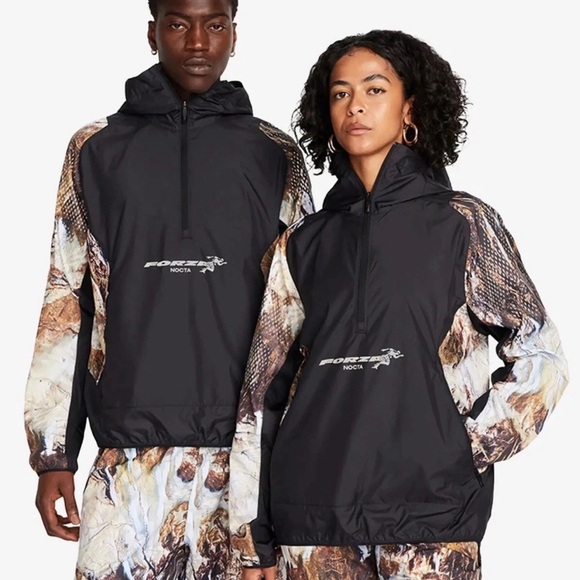 NOCTA Drake Forza Nike Running Jacket Black/Camo FJ3009-010 Men’s Size Small - Picture 4 of 16